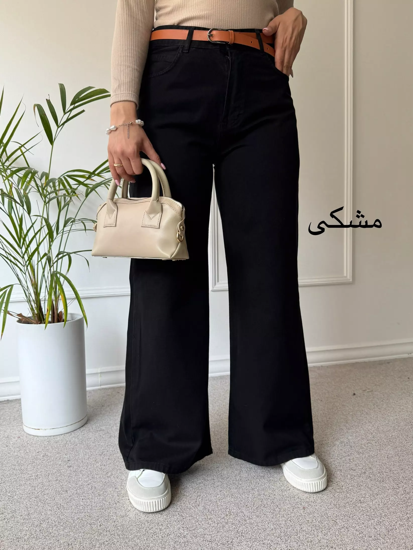 شلوار زنانه کتان نیم بگ | استایل تو